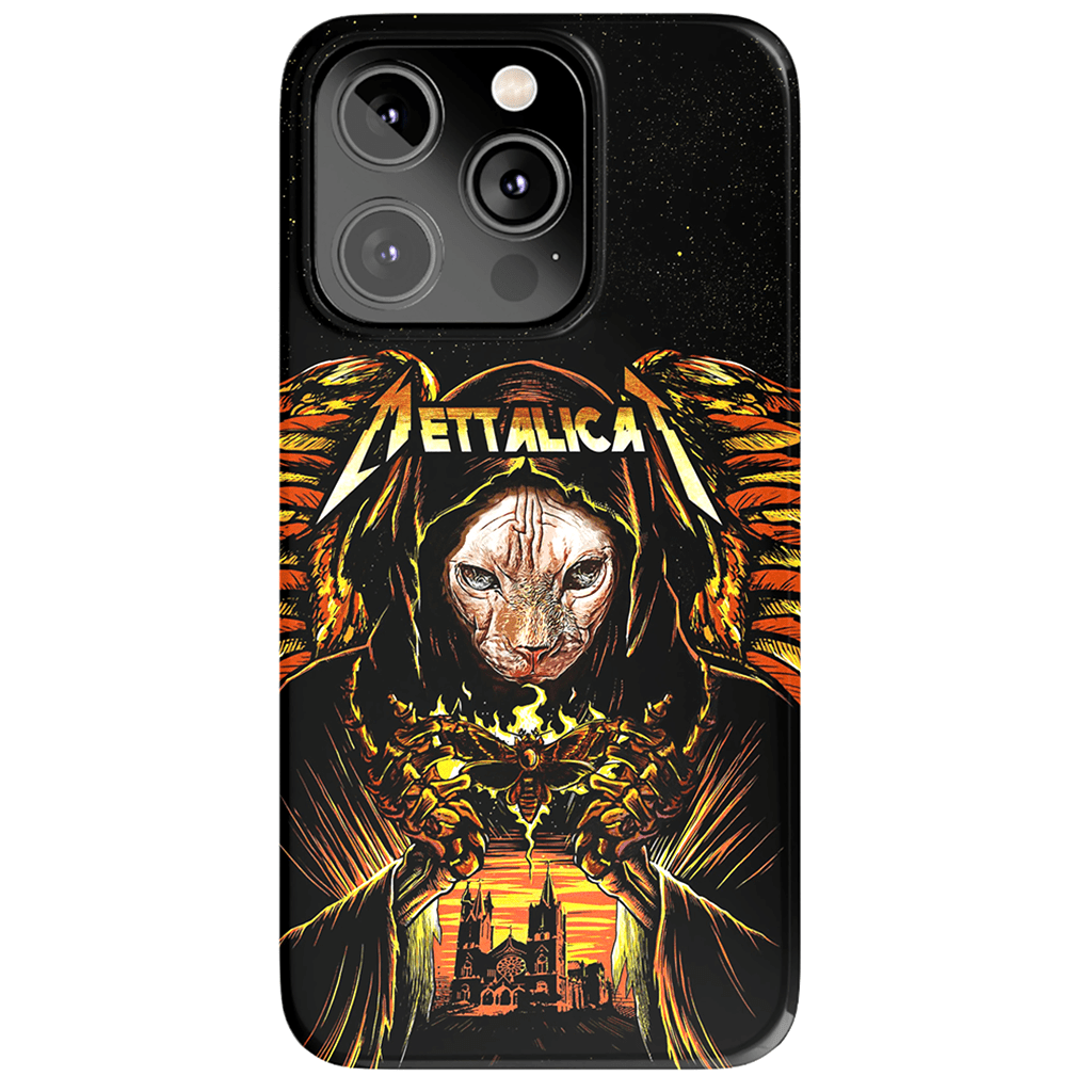 &#39;Mettalicat&#39; Personalized Phone Case