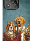 'King and Queen' Personalized 2 Pets Phone Case