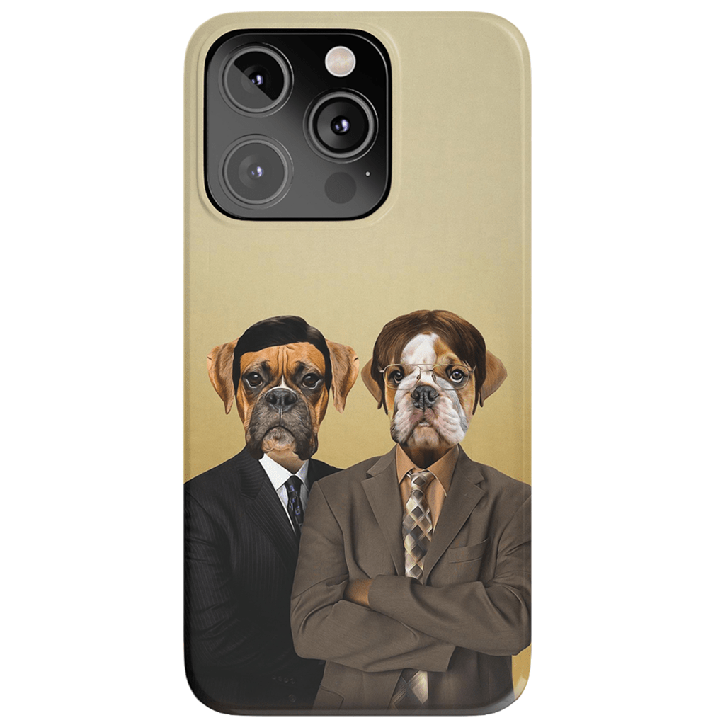 &#39;The Woofice&#39; Personalized 2 Pet Phone Case