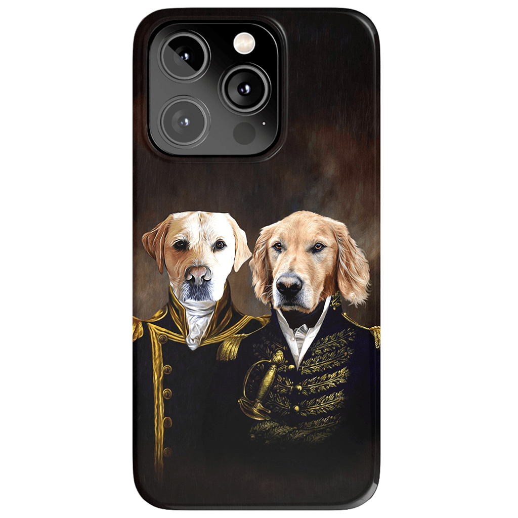 &#39;The Admiral and the Captain&#39; Personalized 2 Pet Phone Case