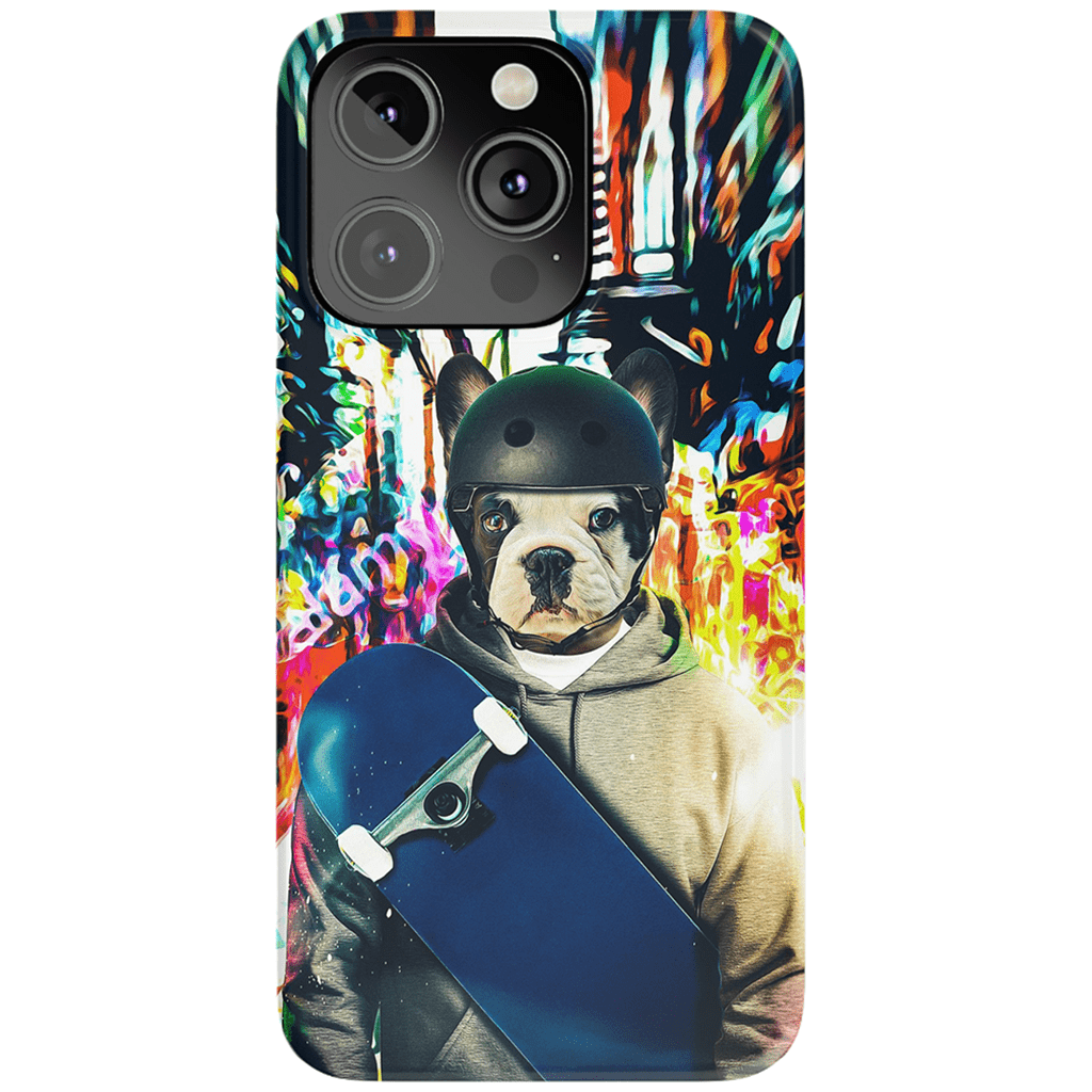 &#39;The Skateboarder&#39; Personalized Phone Case