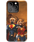 'Superdog & Wonder Doggette' Personalized 2 Pet Phone Case