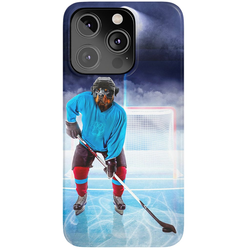 Funda para móvil personalizada &#39;El jugador de hockey&#39;