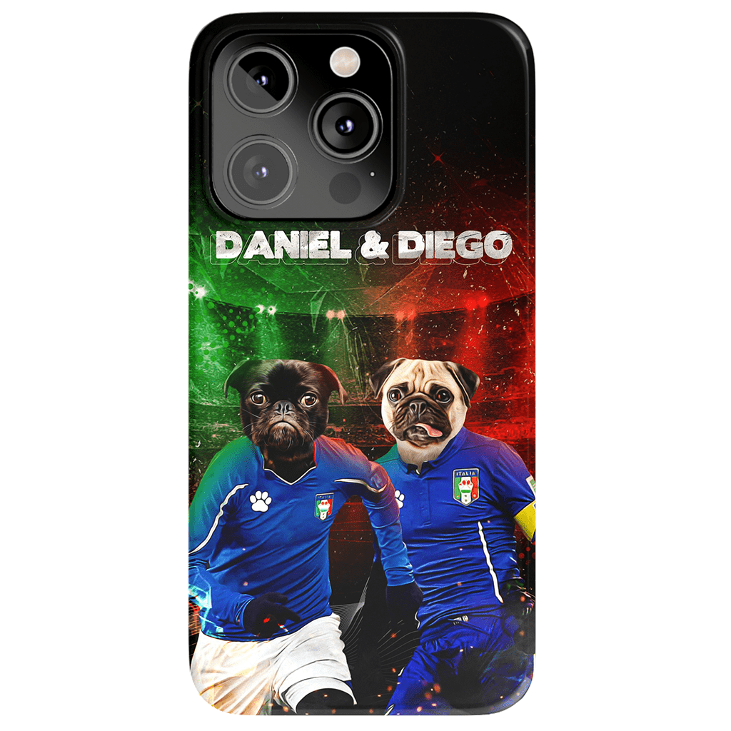 &#39;Italy Doggos&#39; Personalized 2 Pet Phone Case