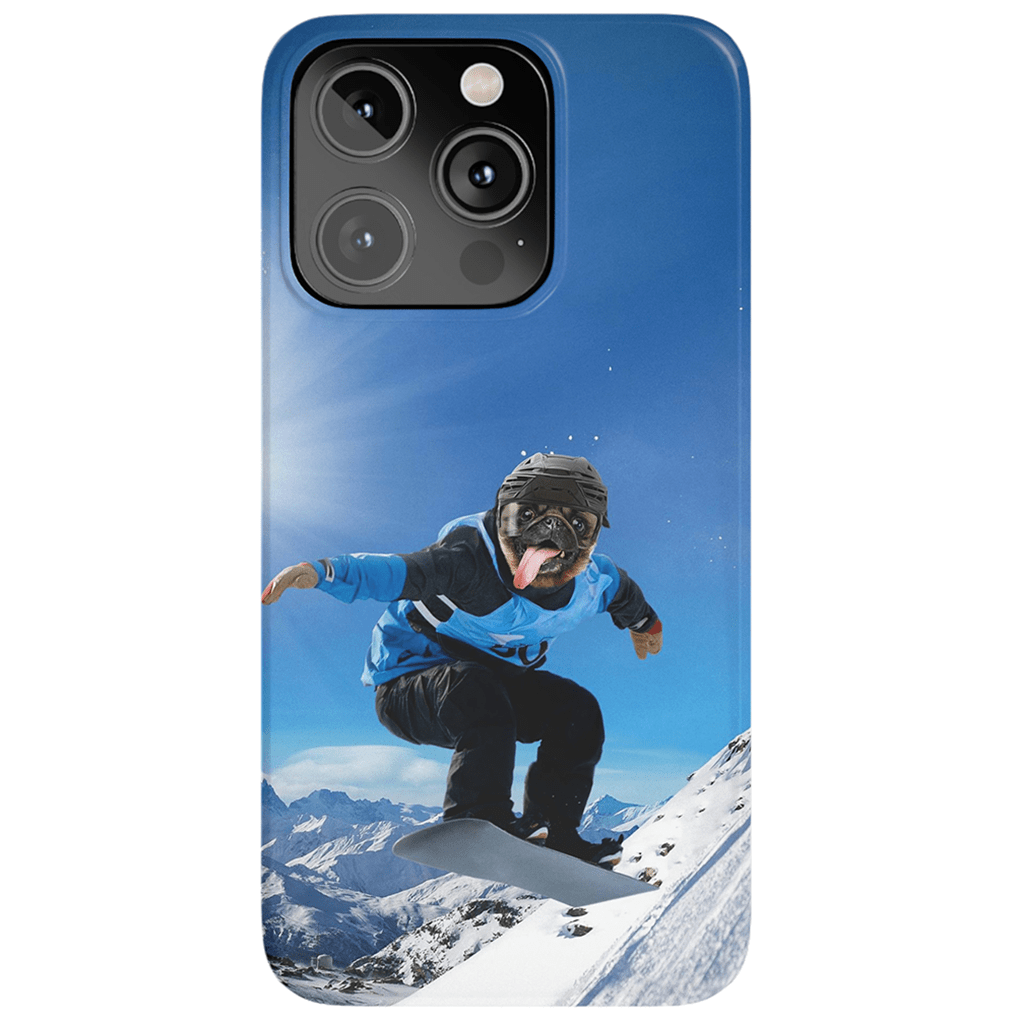 &#39;The Snowboarder&#39; Personalized Phone Case