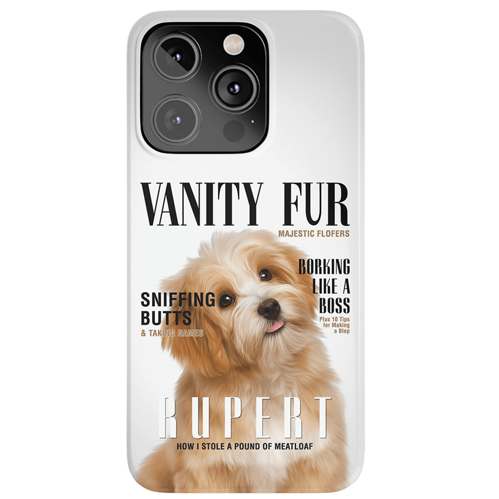 &#39;Vanity Fur&#39; Personalized Phone Case