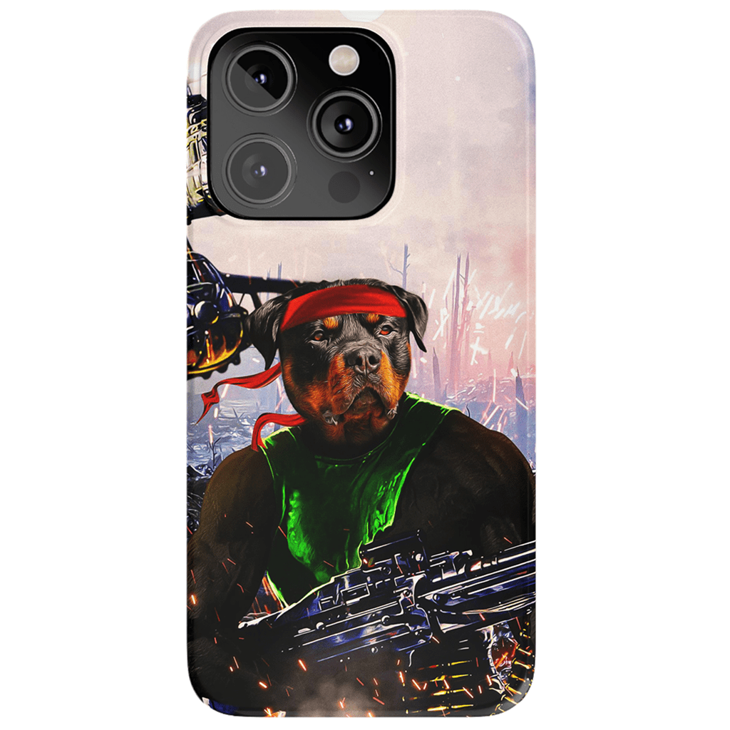 &#39;Rambo Doggo&#39; Personalized Phone Case