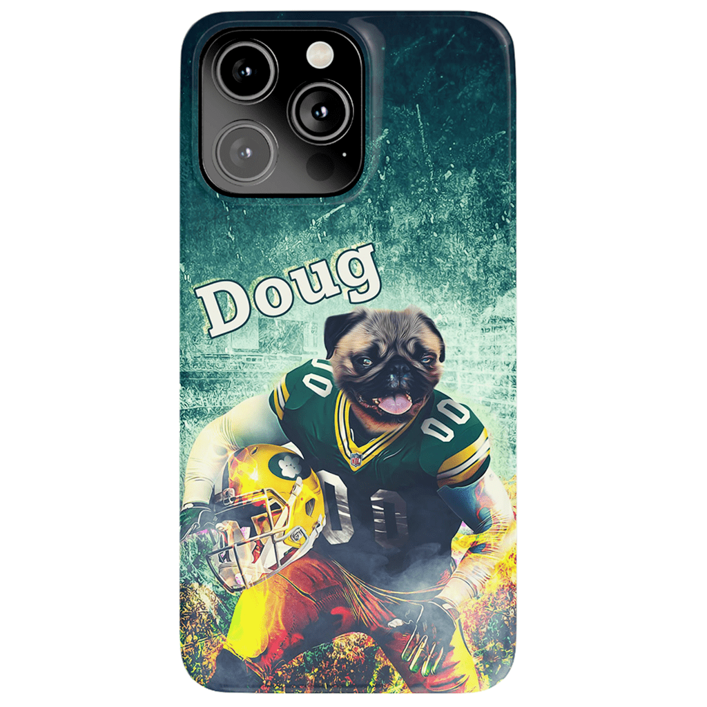 &#39;Green Bay Doggos&#39; Personalized Dog Phone Case