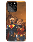 'Superdog & Wonder Doggette' Personalized 2 Pet Phone Case