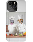 Funda personalizada para teléfono con 2 mascotas 'The Chefs'