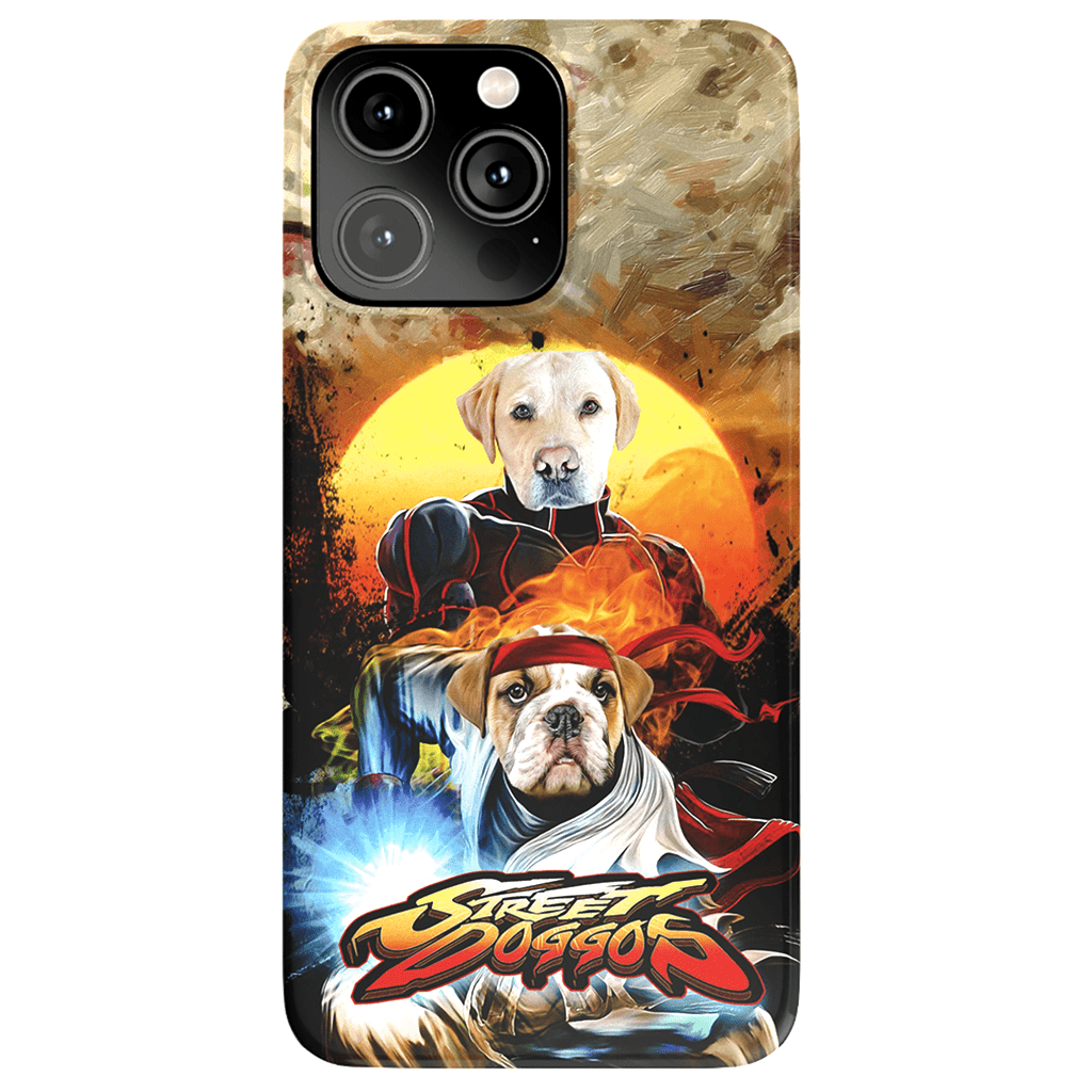 &#39;Street Doggos&#39; Personalized 2 Pet Phone Case