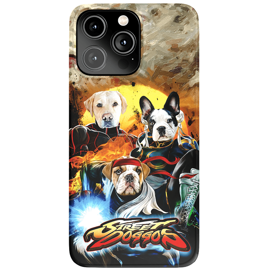 &#39;Street Doggos&#39; Personalized 3 Pet Phone Case