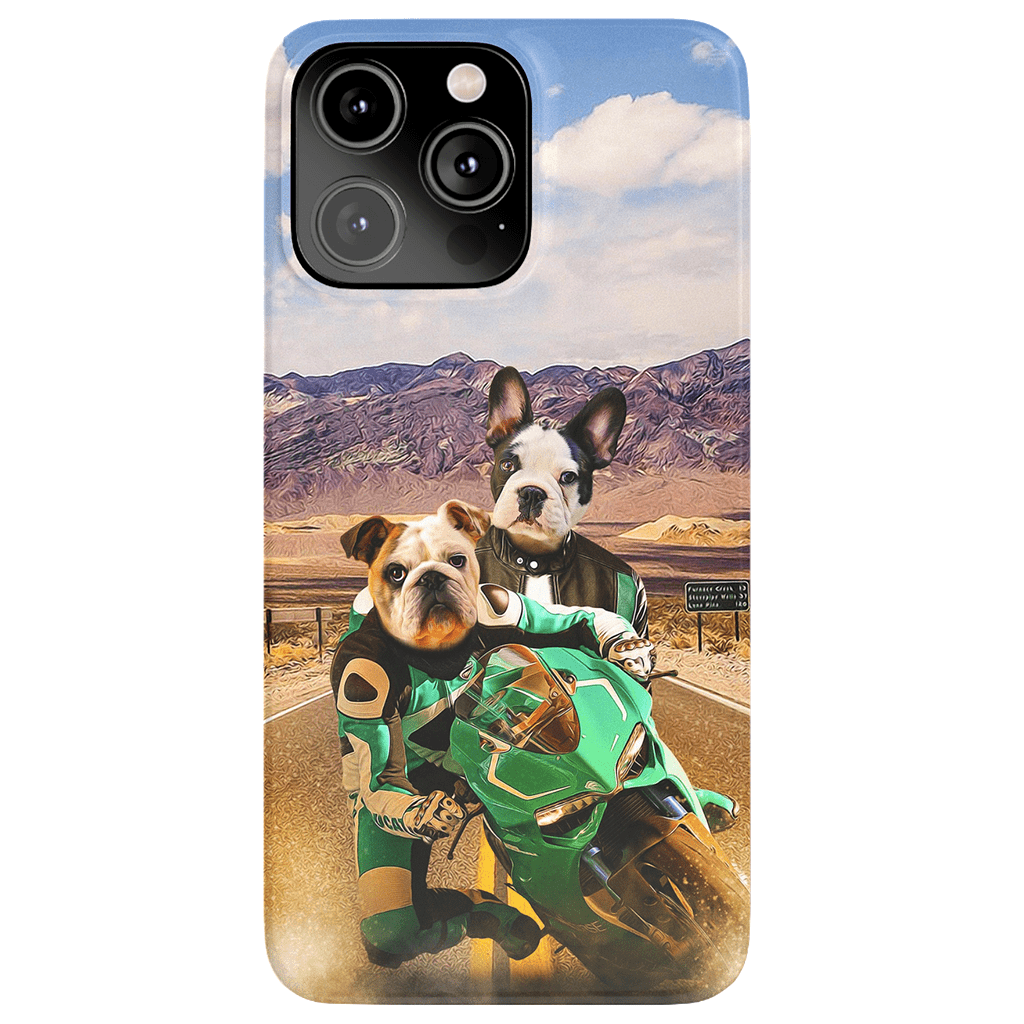 &#39;Kawadawgi Riders&#39; Personalized 2 Pet Phone Case