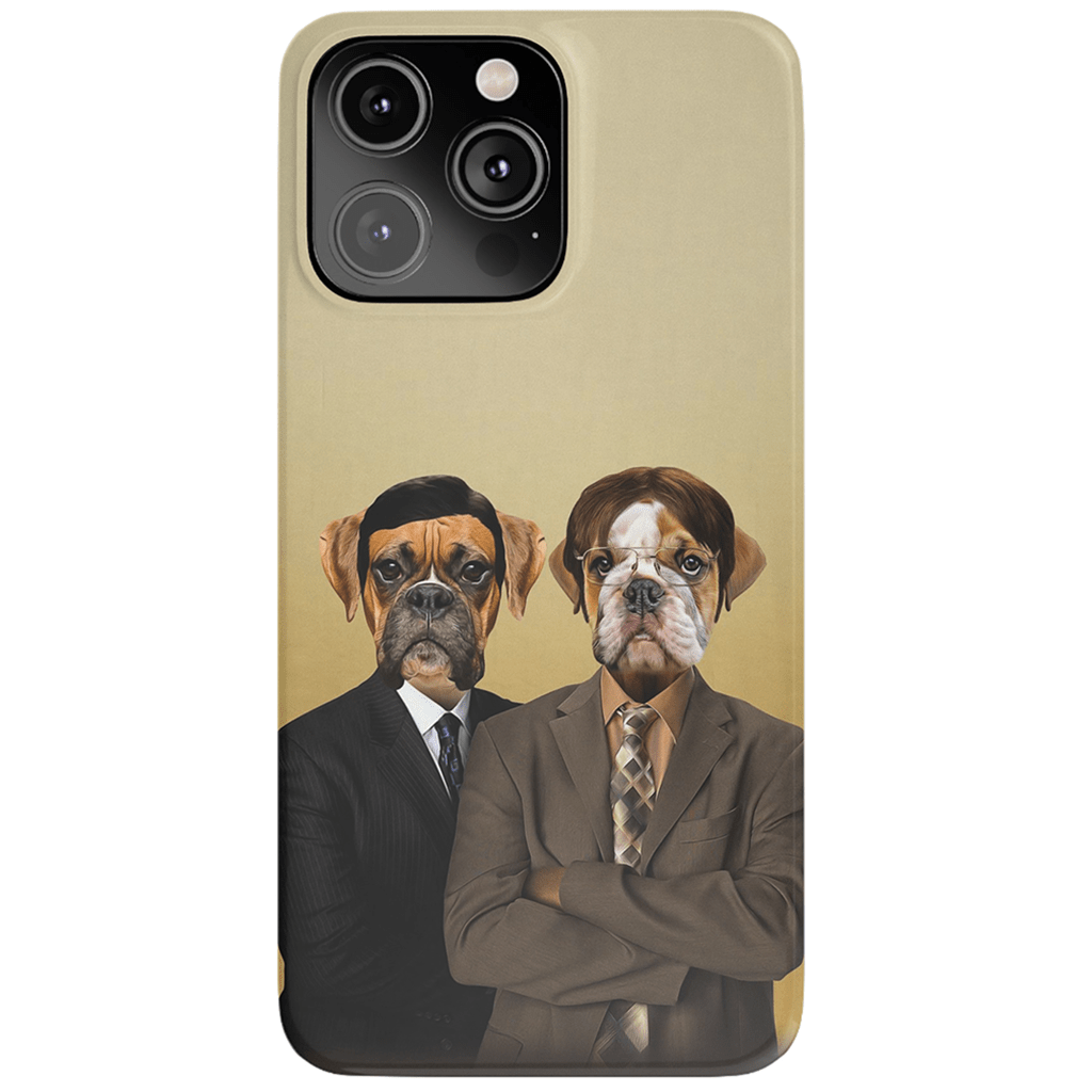 &#39;The Woofice&#39; Personalized 2 Pet Phone Case