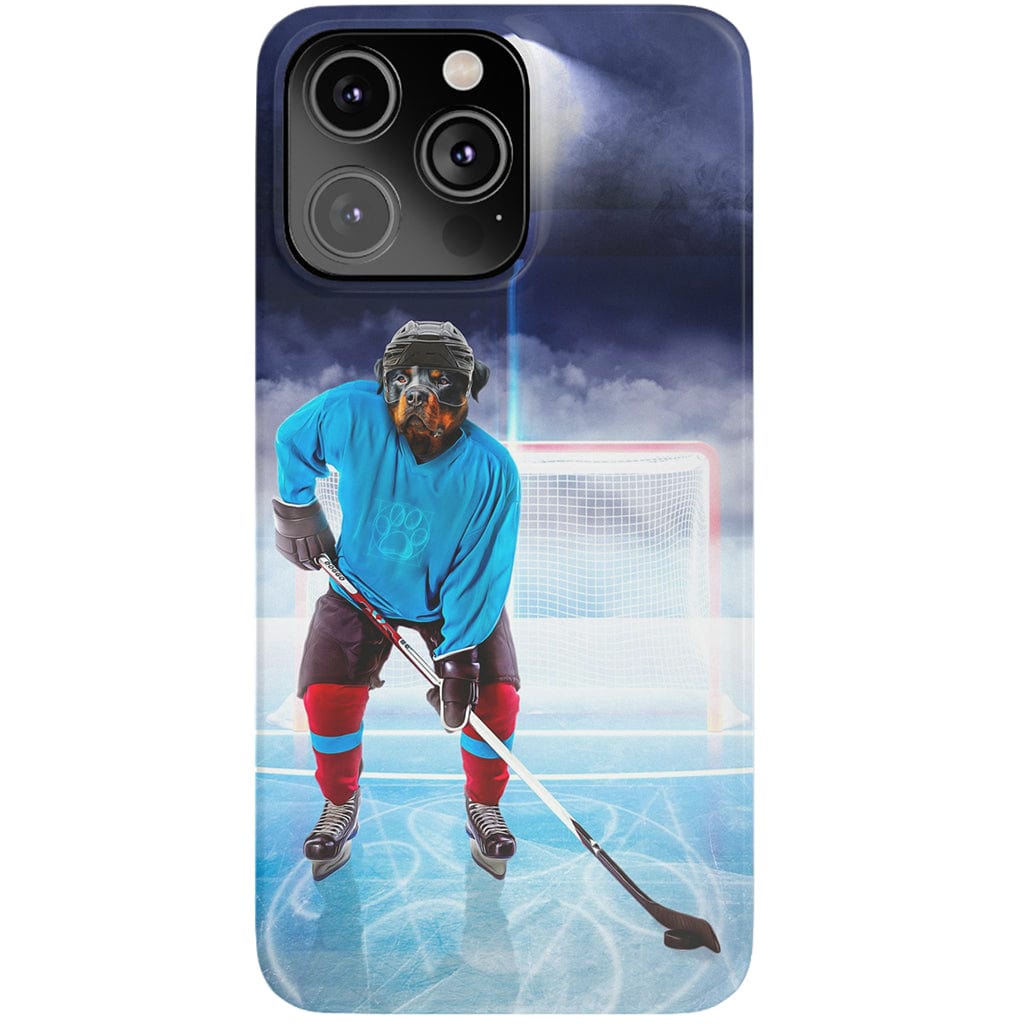 Funda para móvil personalizada &#39;El jugador de hockey&#39;