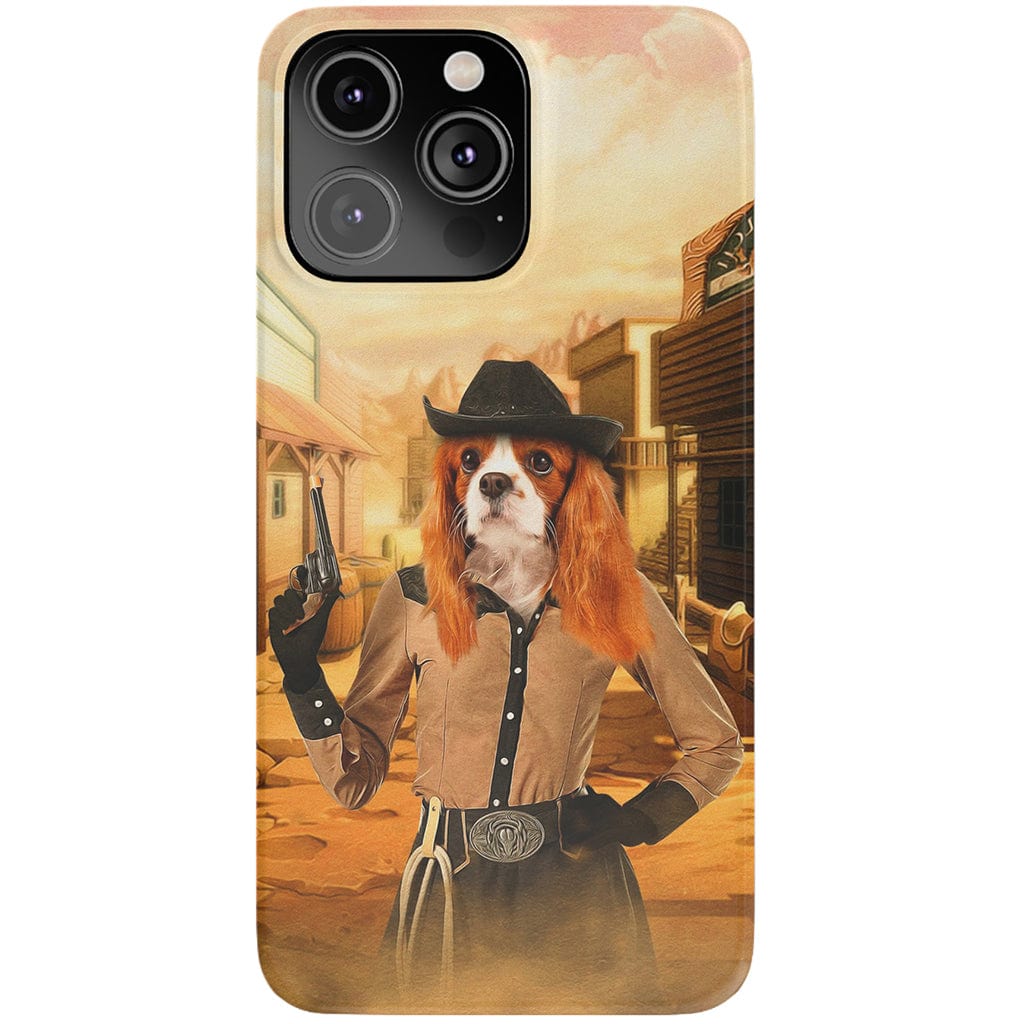 &#39;The Cowgirl&#39; Personalized Phone Case