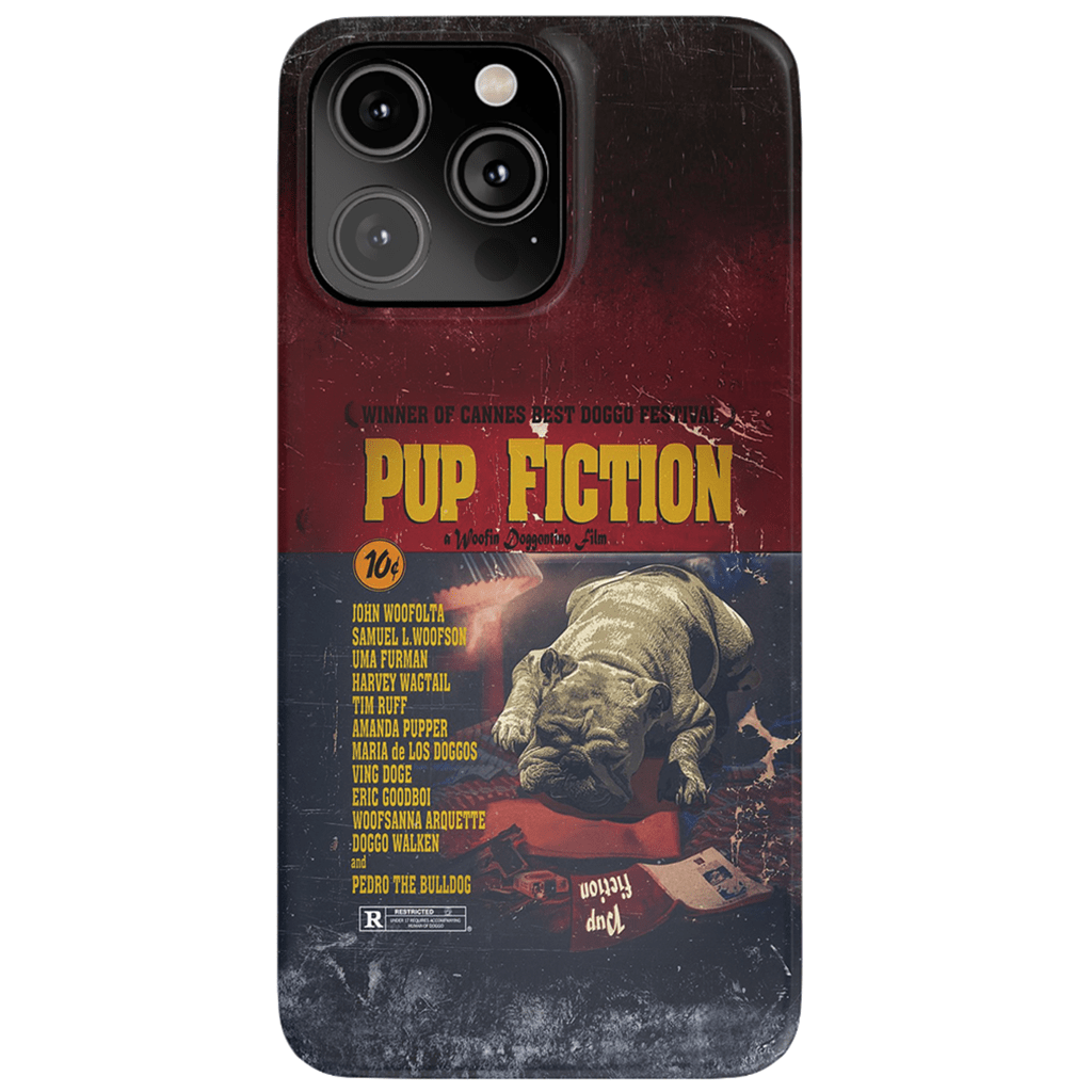 &#39;Pup Fiction&#39; Personalized Phone Case