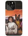 'Princess Leidown & Jedi-Doggo' Personalized 2 Pet Phone Case