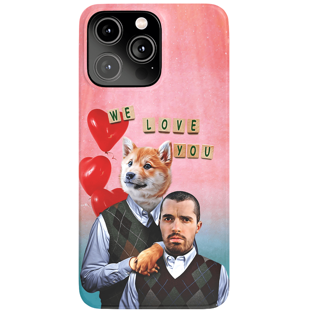 &#39;Step Doggo/Human Valentines&#39; Personalized Phone Cases