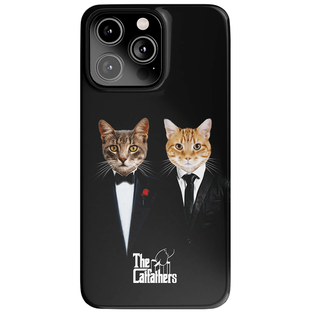 &#39;The Catfathers&#39; Personalized 2 Pet Phone Case