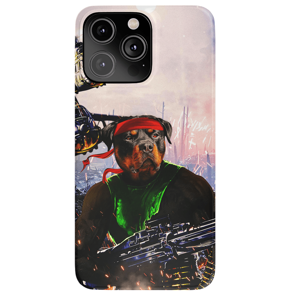 &#39;Rambo Doggo&#39; Personalized Phone Case