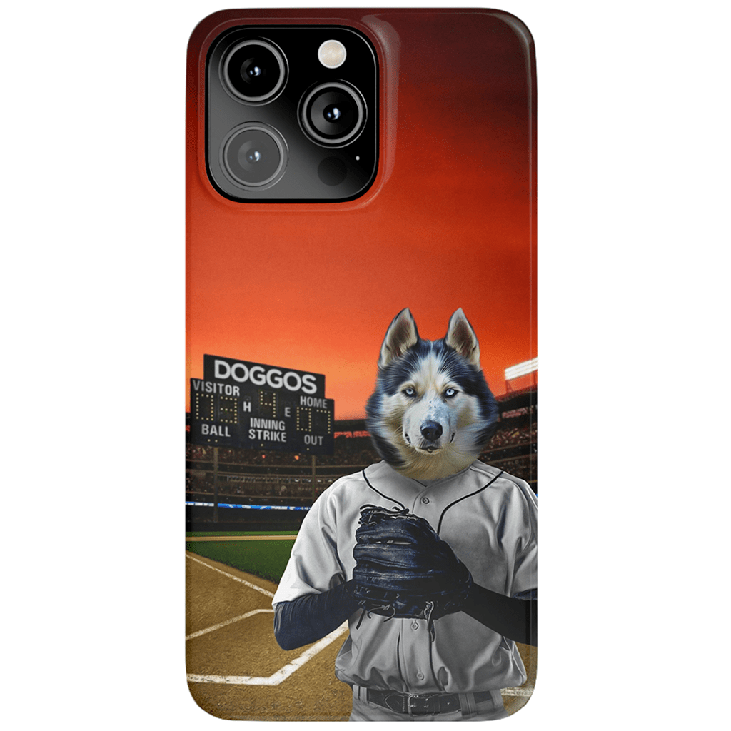 &#39;The Baseball Player&#39; Personalized Phone Case