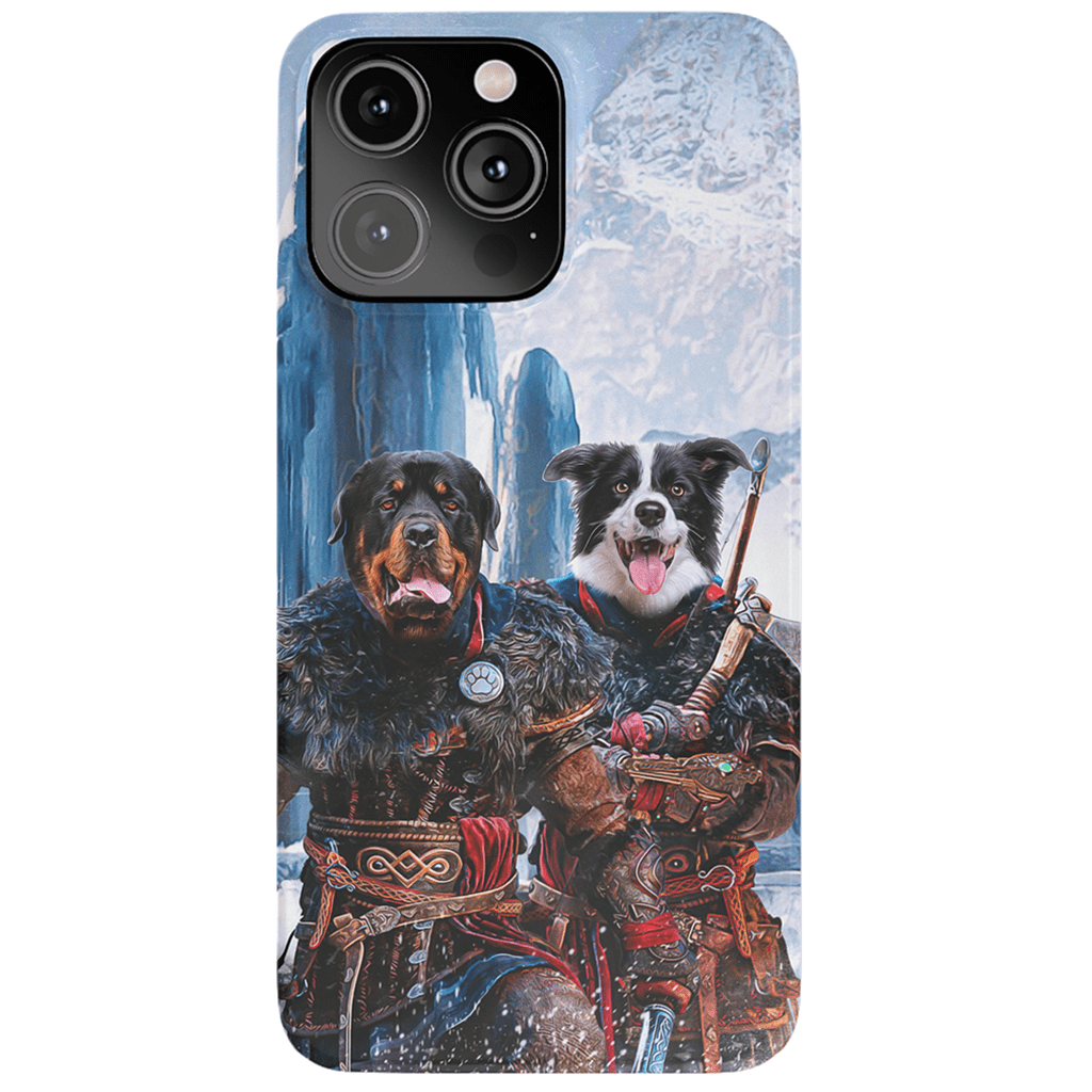 &#39;The Viking Warriors&#39; Personalized 2 Pet Phone Case