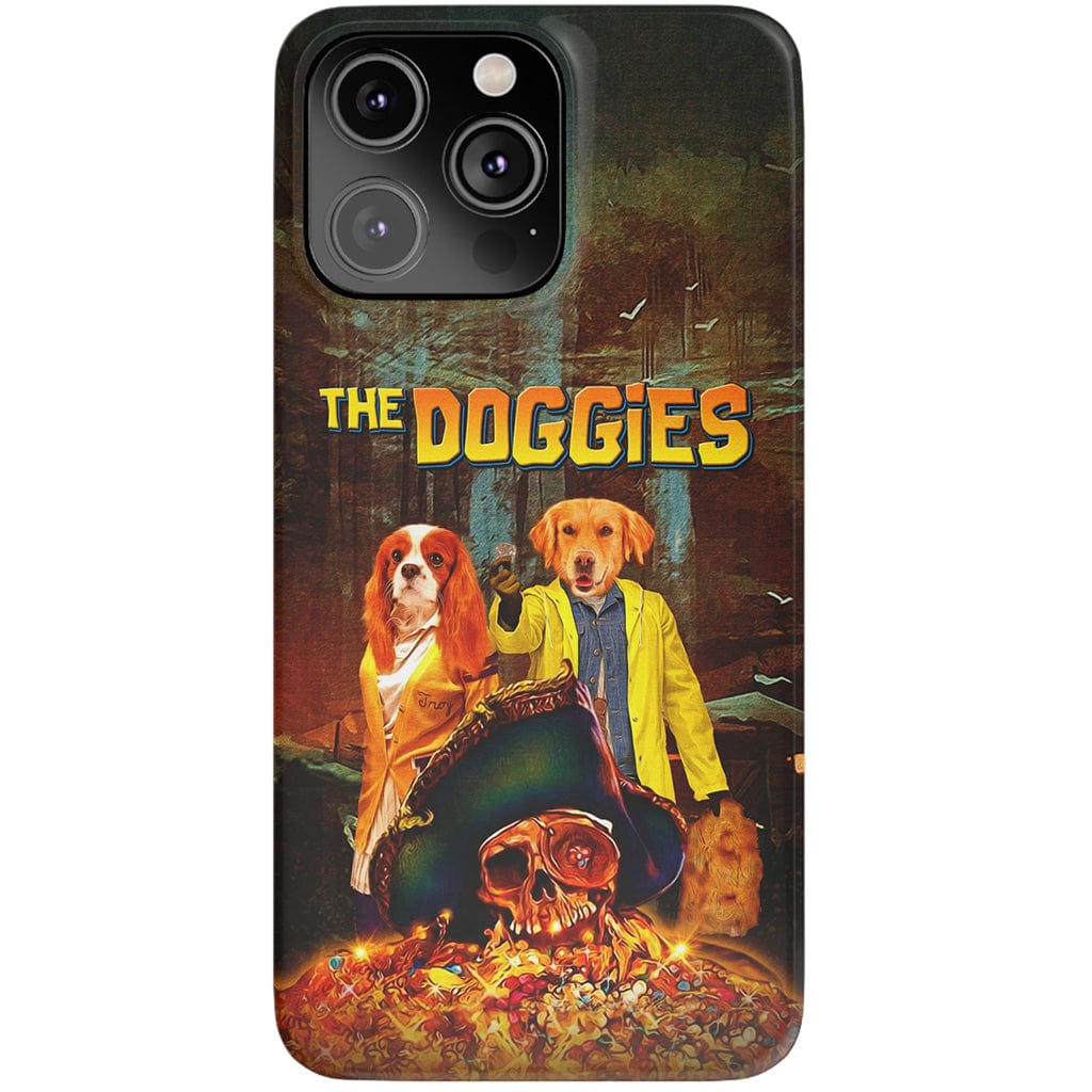 &#39;The Doggies&#39; Personalized 2 Pet Phone Case