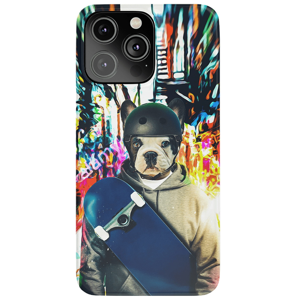 &#39;The Skateboarder&#39; Personalized Phone Case