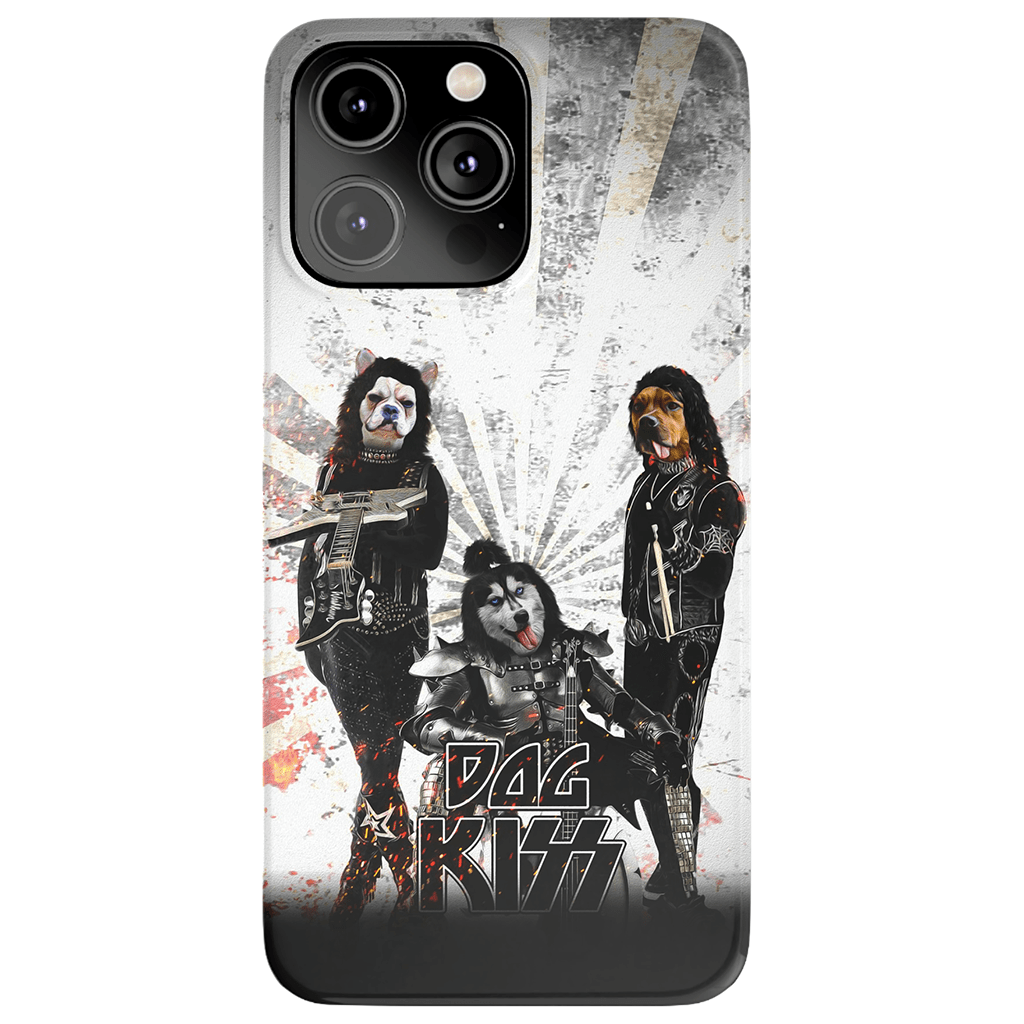 &#39;Kiss Doggos&#39; Personalized 3 Pet Phone Case