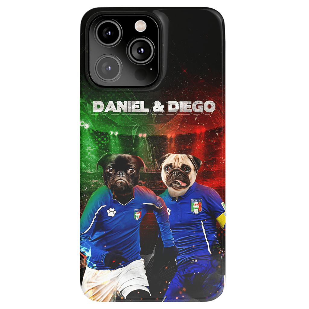 &#39;Italy Doggos&#39; Personalized 2 Pet Phone Case