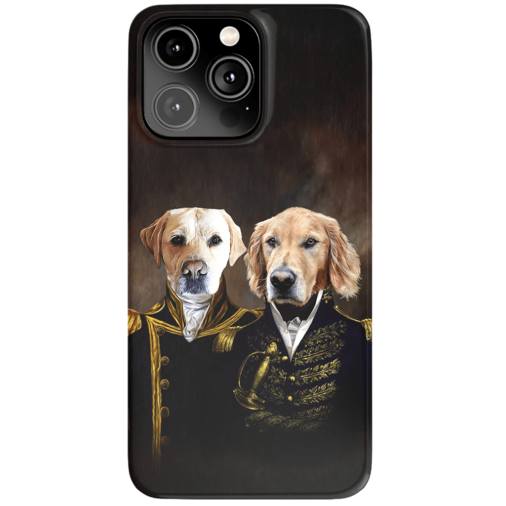 &#39;The Admiral and the Captain&#39; Personalized 2 Pet Phone Case