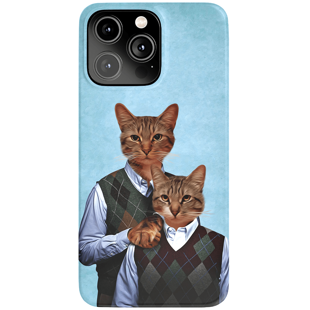 Funda personalizada para teléfono con 2 gatos &#39;Step Kitties&#39;