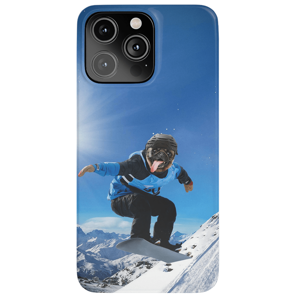 &#39;The Snowboarder&#39; Personalized Phone Case