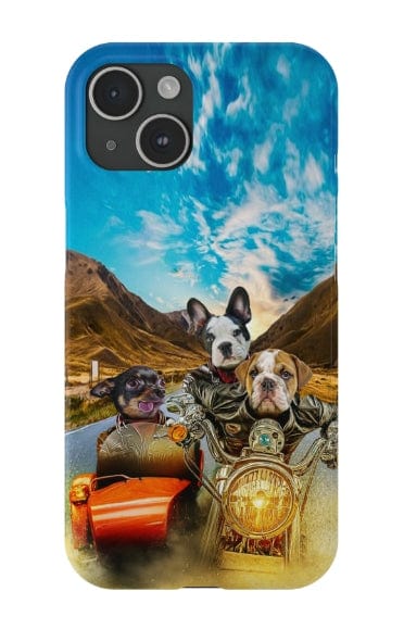 &#39;Harley Wooferson&#39; Funda personalizada para teléfono con 3 mascotas