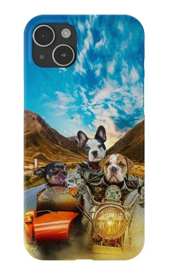 &#39;Harley Wooferson&#39; Funda personalizada para teléfono con 3 mascotas