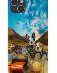 'Harley Wooferson' Funda personalizada para teléfono con 3 mascotas