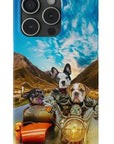 'Harley Wooferson' Funda personalizada para teléfono con 3 mascotas