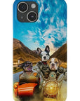 'Harley Wooferson' Funda personalizada para teléfono con 3 mascotas