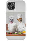 Funda personalizada para teléfono con 2 mascotas 'The Chefs'