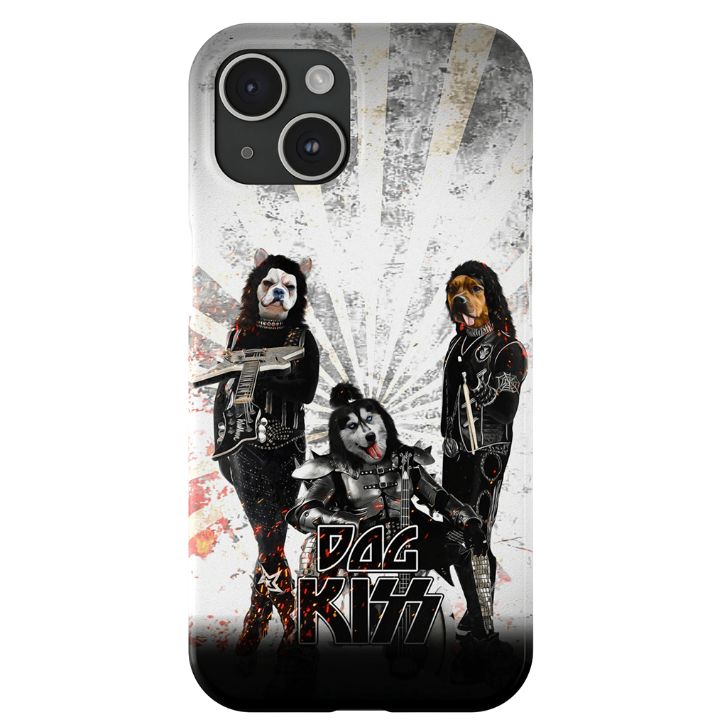 &#39;Kiss Doggos&#39; Personalized 3 Pet Phone Case