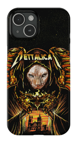 &#39;Mettalicat&#39; Personalized Phone Case