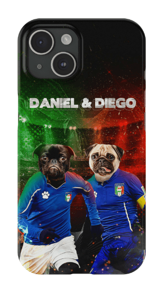 &#39;Italy Doggos&#39; Personalized 2 Pet Phone Case