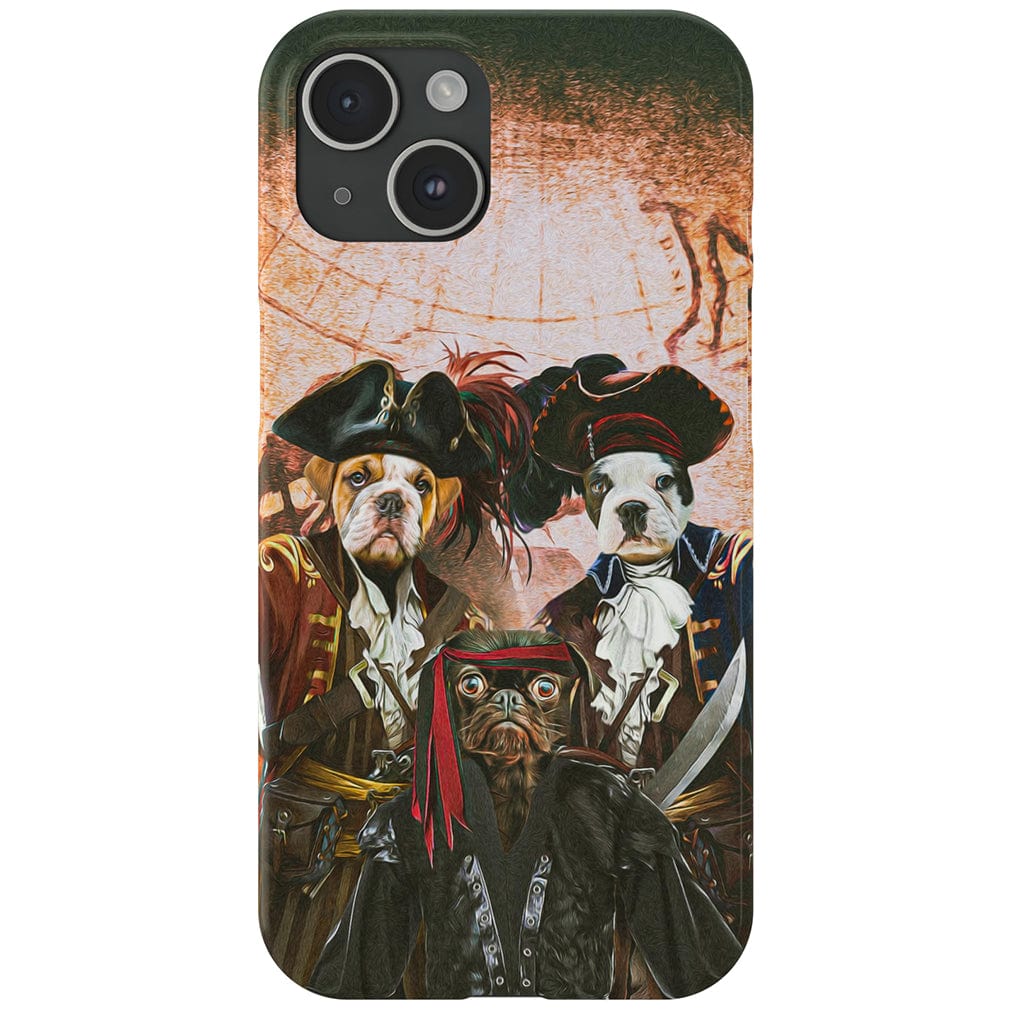 &#39;Los Piratas&#39; Funda personalizada para teléfono con 3 mascotas