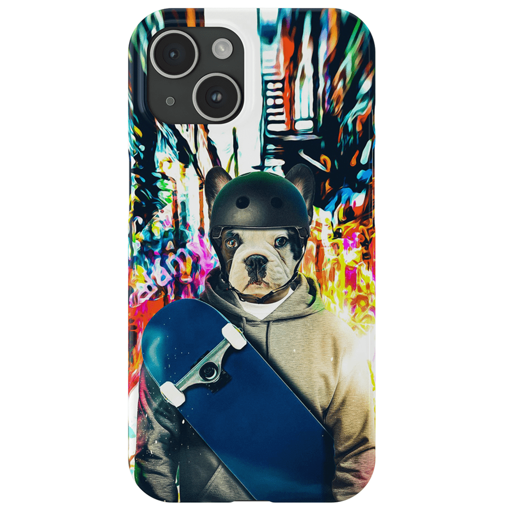 &#39;The Skateboarder&#39; Personalized Phone Case