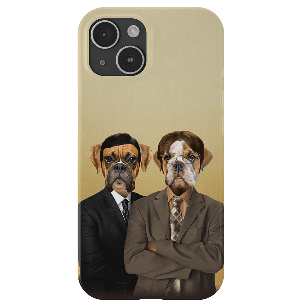 &#39;The Woofice&#39; Personalized 2 Pet Phone Case