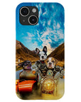 'Harley Wooferson' Funda personalizada para teléfono con 3 mascotas