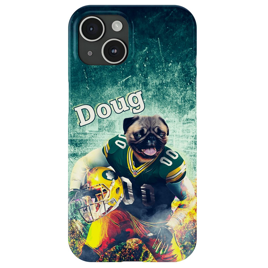 Funda personalizada para teléfono con perro &#39;Green Bay Doggos&#39;