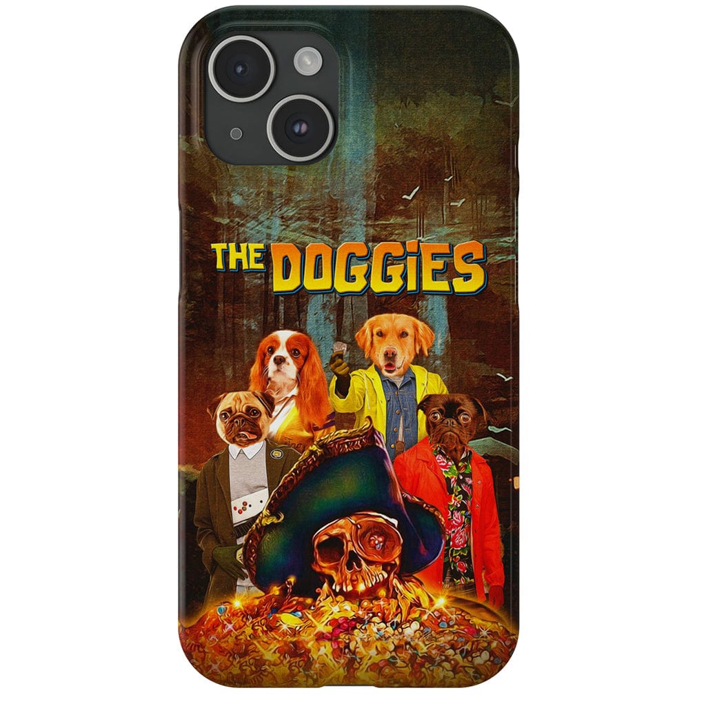 &#39;The Doggies&#39; Funda personalizada para teléfono con 4 mascotas