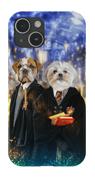 &#39;Harry Doggers 2&#39; Funda personalizada para teléfono con 2 mascotas